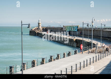 Folkestone Harbour Kent UK  Triennial Celebration. Stock Photo