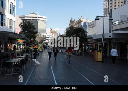 Pedestrian free Oxford Street at Bondi Junction near Sydney in New South Wales, Australia Stock Photo