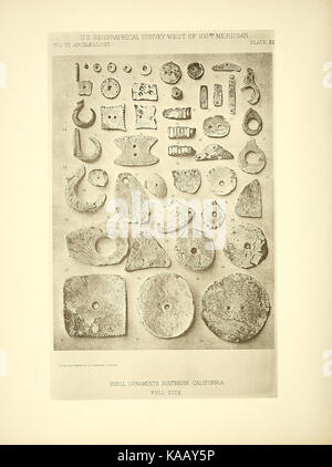 Reports upon archaeological and ethnological collections from vicinity of Santa Barbara, California, and from ruined pueblos of Arizona and New Mexico, and certain interior tribes BHL40034575 Stock Photo