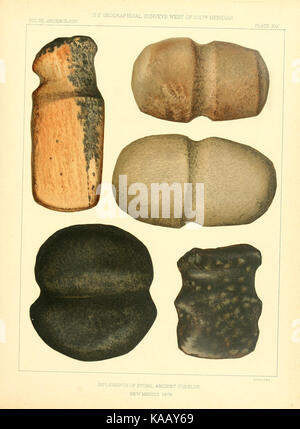 Reports upon archaeological and ethnological collections from vicinity of Santa Barbara, California, and from ruined pueblos of Arizona and New Mexico, and certain interior tribes BHL40034718 Stock Photo