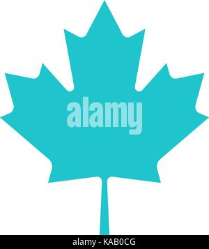 Use it in all your designs. Canadian maple leaf symbol national flag of Canada. Quick easy recolorable shape. Vector illustration a graphic element Stock Vector