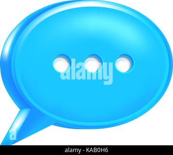 Use it in all your designs. Blue speech bubble icon with chat room sign. Stock Vector
