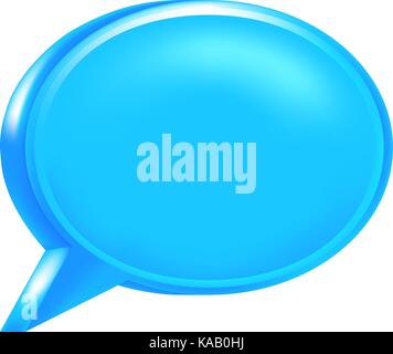 Use it in all your designs. Blue empty speech bubble web internet icon. Stock Vector