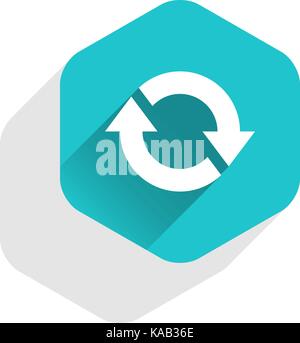 Arrow sign. Reload, rotation, reset, loop, refresh icon. Series in a ...