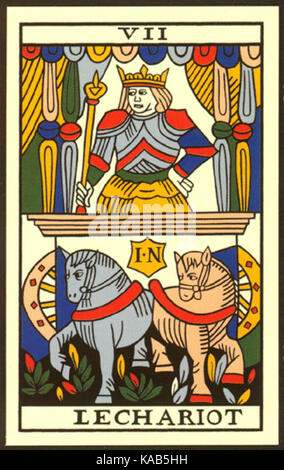 Tarot de Marseille   Jean Noblet   Trump 07 Stock Photo