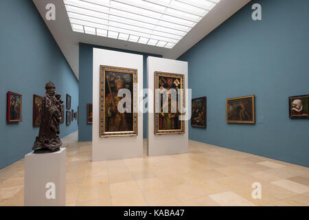 painting gallery, Germanisches Nationalmuseum, German National Museum, Nuremberg, Bavaria, Germany Stock Photo