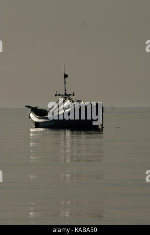 Fishing boats at Boulmer, Northumberland Stock Photo