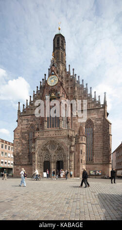 The Frauenkirche ('Church of Our Lady') church in Nuremberg, Germany. Stock Photo