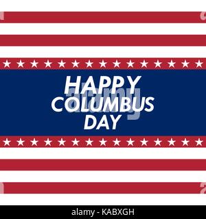 Holiday in the US Columbus Day  Stock Vector