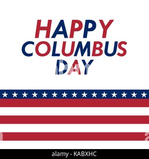 Holiday in the US Columbus Day  Stock Vector