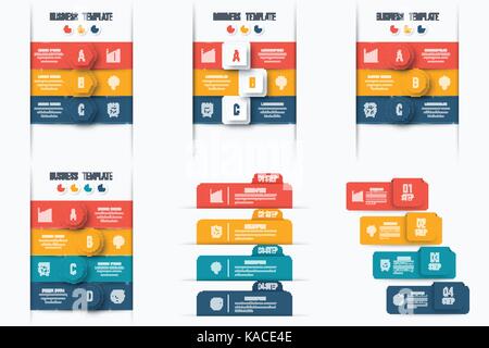 Set with infographics Stock Vector