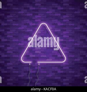 Triangle Border with Light Effects Stock Vector