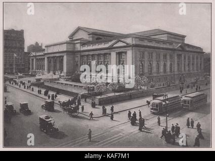 New Public Library, at Fifth Avenue from 40th to 42nd Streets, occupies the site of the old Croton Reservoir. It was built at a… Stock Photo