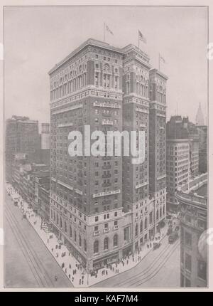 Hotel McAlpin, Broadway between 33rd and 34th Streets. Completed December, 1912 stories, including 3 basements. It has 1,620 al… Stock Photo