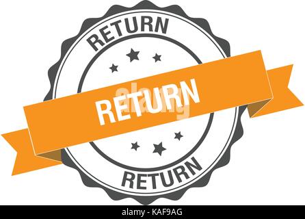 Return stamp illustration Stock Vector