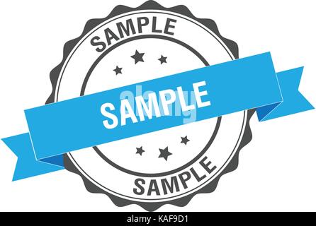 Sample stamp illustration Stock Vector