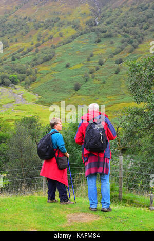 Glen Nevis walking trail Stock Photo