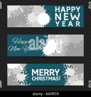 Happy New Year banners Stock Vector