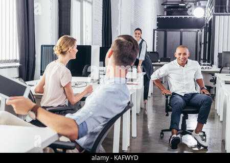 multiethnic business people in office  Stock Photo