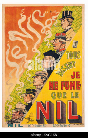 Vintage Poster -  guillaume nil cigarette paper Stock Photo