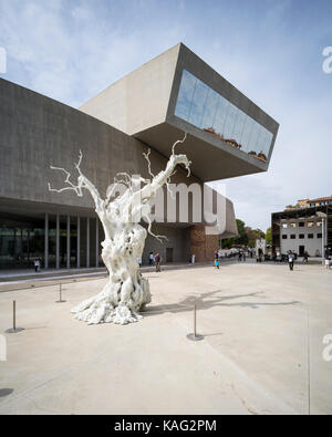 Rome. Italy. MAXXI National Museum of 21st Century Arts (Museo nazionale delle arti del XXI secolo), designed by Zaha Hadid, opened 2010. Stock Photo