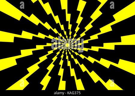 Lightning bolt - abstract geometric vector pattern - black and yellow, Thunder abstract background , Stock Vector