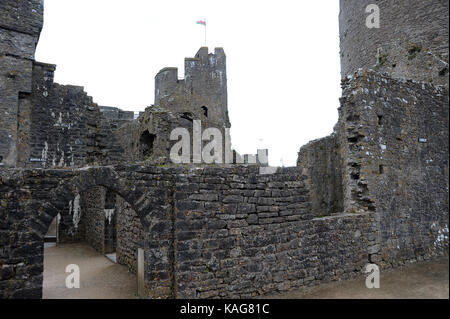 Inside Pembroke Castle. Stock Photo