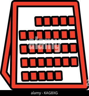 abacus vector illustration Stock Vector