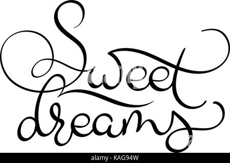 Sweet dreams handwritten lettering inscription hi-res stock photography and  images - Alamy