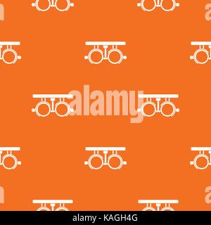 Trial frame for checking patient vision pattern seamless Stock Vector
