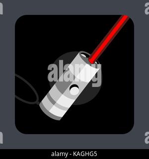 Laser light concept background, cartoon style Stock Vector