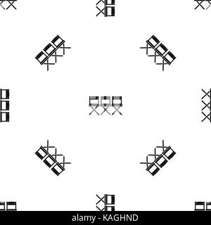 Chairs pattern seamless black Stock Vector