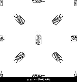 Army badge pattern seamless black Stock Vector