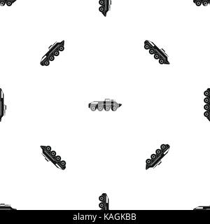 Armored personnel carrier pattern seamless black Stock Vector