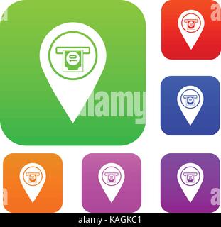 Cash terminal pointer set 9 collection Stock Vector Image & Art - Alamy