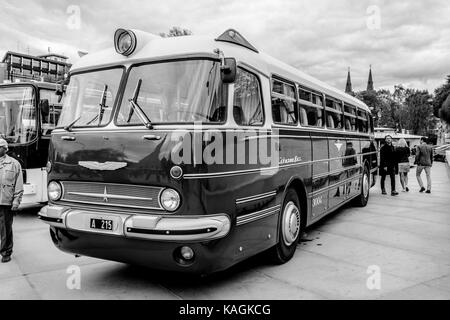 Old classic Ikarus coach in Talin. Stock Photo
