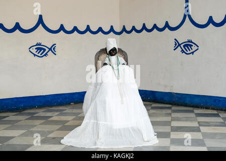 Havana, Cuba, an altar of the main Cuban Santeria religion Stock