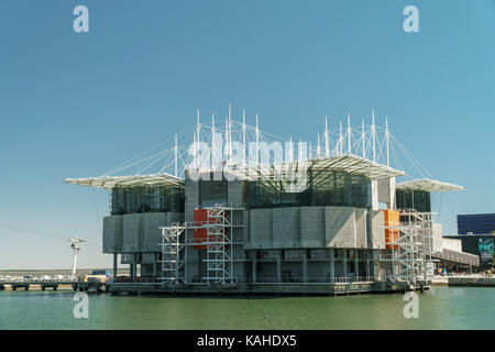 LISBON, PORTUGAL - AUGUST 10, 2017: The Lisbon Oceanarium is located in the Parque das Nacoes, which was the exhibition grounds for the 1998 Expositio Stock Photo