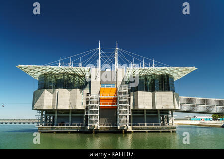 LISBON, PORTUGAL - AUGUST 10, 2017: The Lisbon Oceanarium is located in the Parque das Nacoes, which was the exhibition grounds for the 1998 Expositio Stock Photo