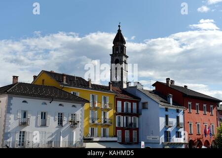 Ascona, Switzerland. 24th Sep, 2017. View of the city of Ascona in the Switzerland area Ticino, 24.September 2017. Credit: Frank May | usage worldwide/dpa/Alamy Live News Stock Photo