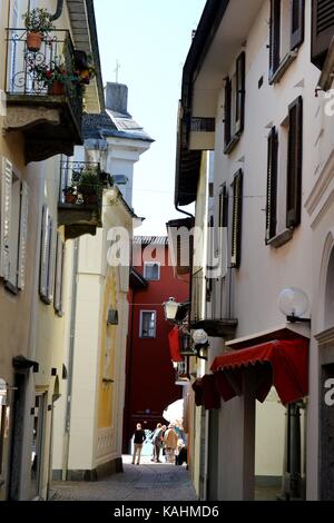 Ascona, Switzerland. 24th Sep, 2017. View of the city of Ascona in the Switzerland area Ticino, 24.September 2017. Credit: Frank May | usage worldwide/dpa/Alamy Live News Stock Photo