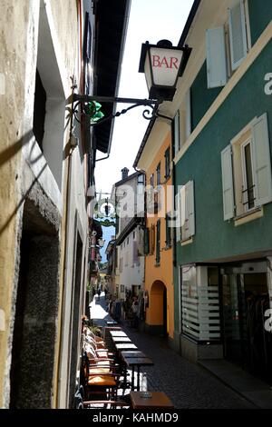 Ascona, Switzerland. 24th Sep, 2017. View of the city of Ascona in the Switzerland area Ticino, 24.September 2017. Credit: Frank May | usage worldwide/dpa/Alamy Live News Stock Photo