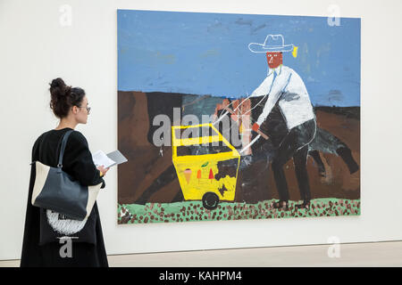London, UK. 26th Sep, 2017. Saatchi Gallery Iconoclasts Exhibition: Art out the mainstream. New exhibition featuring the work of thirteen contemporary artists. Credit: Guy Corbishley/Alamy Live News