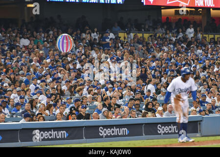 Los Angeles, California, USA. 8th Sep, 2017. Dodgers fans MLB : during the Major League Baseball game between the Colorado Rockies and the Los Angeles Dodgers at Dodger Stadium in Los Angeles, California, United States . Credit: Hiroaki Yamaguchi/AFLO/Alamy Live News Stock Photo