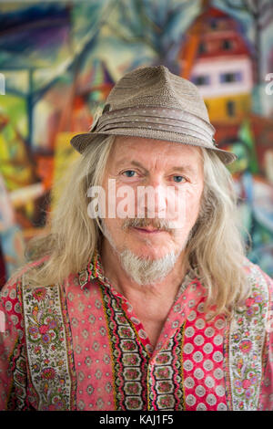 Munich, Germany. 24th Aug, 2017. The Painter Wolfgang Beltracchi Stands ...