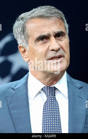 ISTANBUL, TURKEY - SEPTEMBER 1: Coach Senol Gunes of Turkey during the FIFA  World Cup 2022 Qualifier