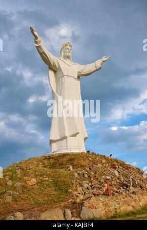 The crowned statue of Christ in Swiebodzin (2010), claimed to be the world's tallest statue of Jesus. Poland, Lubusz Voivodeship. Stock Photo