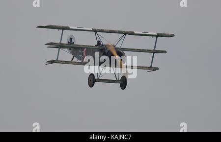 Great War Display Team Fokker DrI Triplane Stock Photo