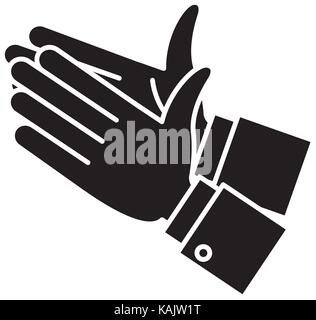 Human hands applauding Stock Vector