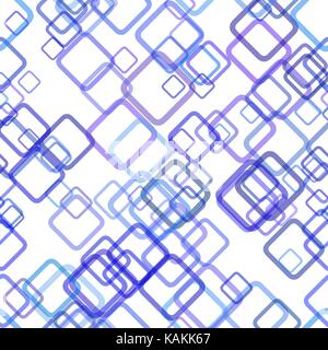 Repeating geometric square background pattern - vector graphic design from random diagonal squares with opacity effect Stock Vector